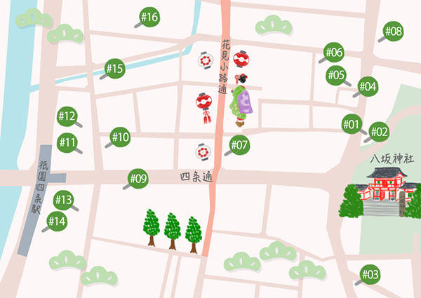 祇园•八坂神社周边地图